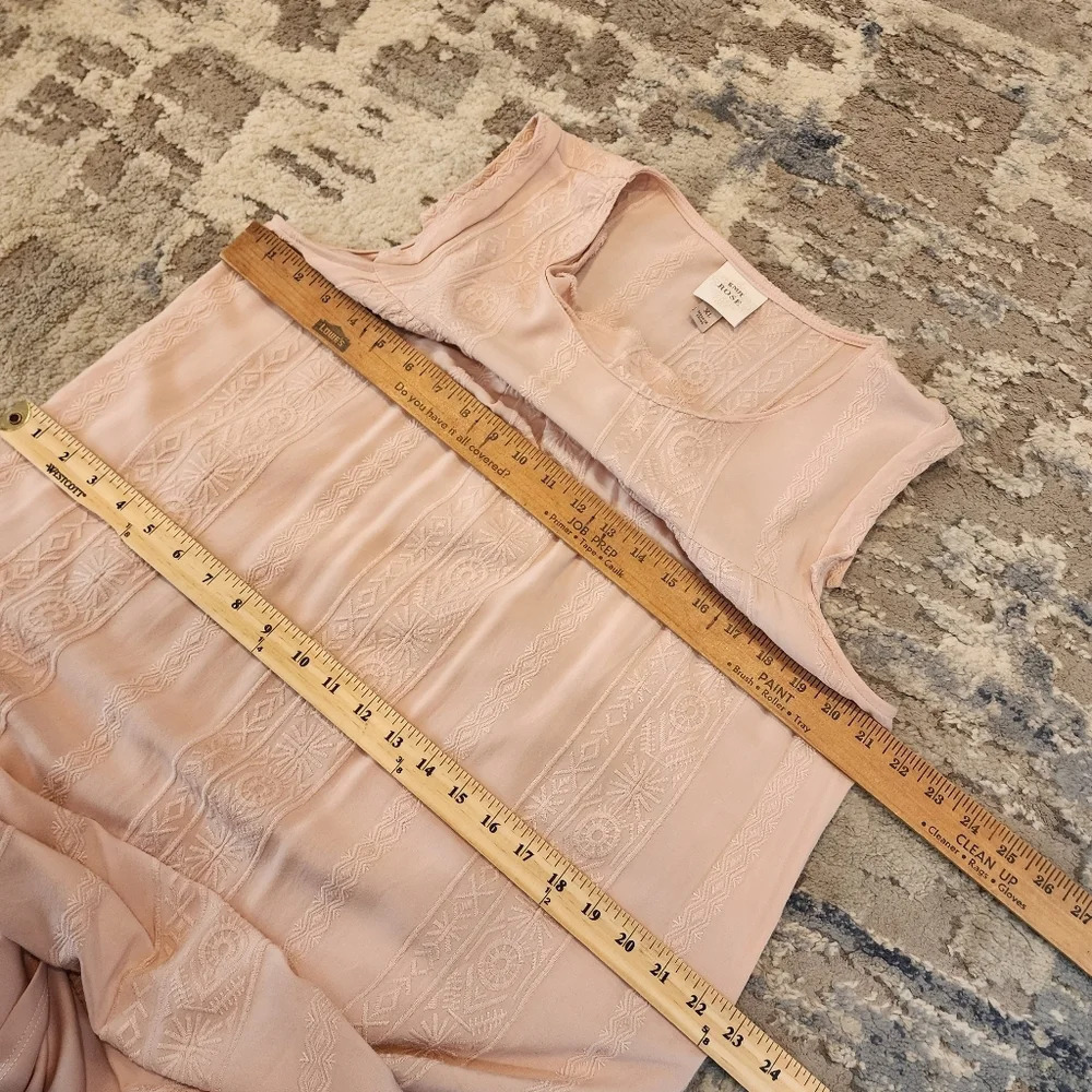 Knox Rose Pink embroidered sleeveless dress.  Size XL. Rayon. - Picture 13 of 16